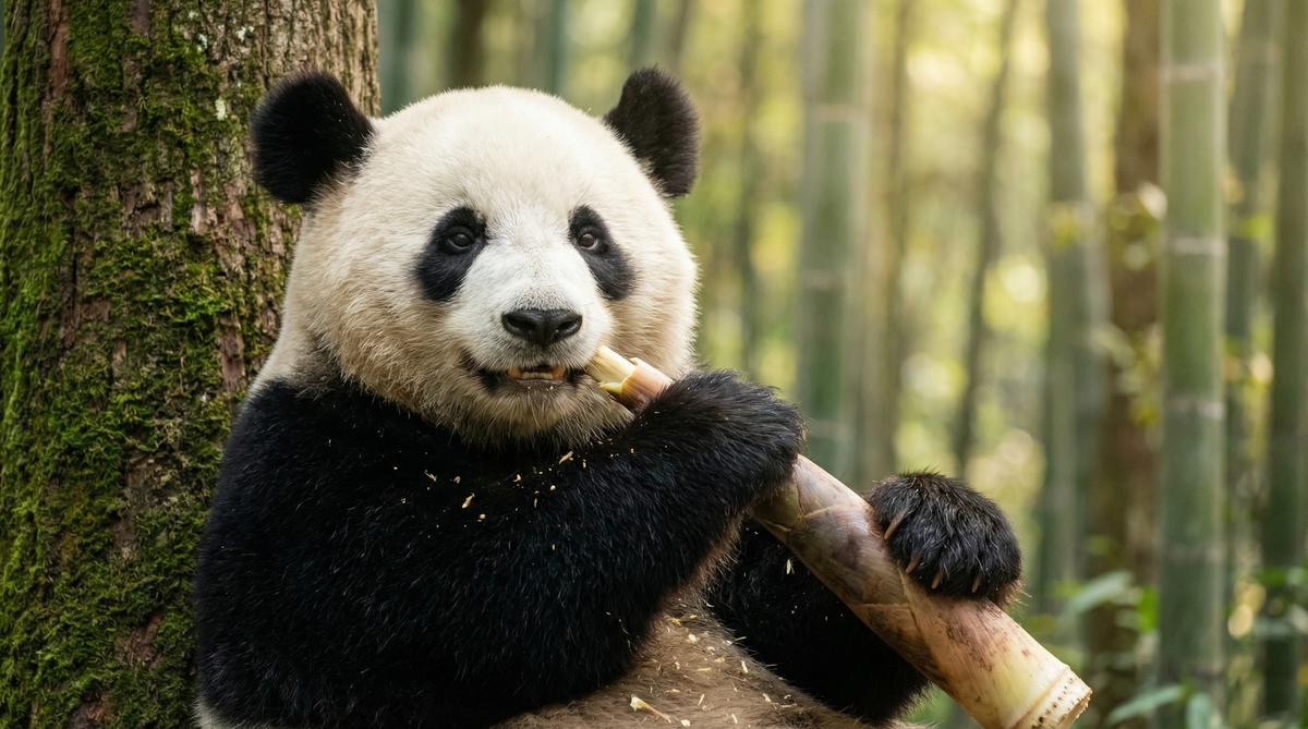 天涯熊猫视频 - 国宝竹林午餐视频