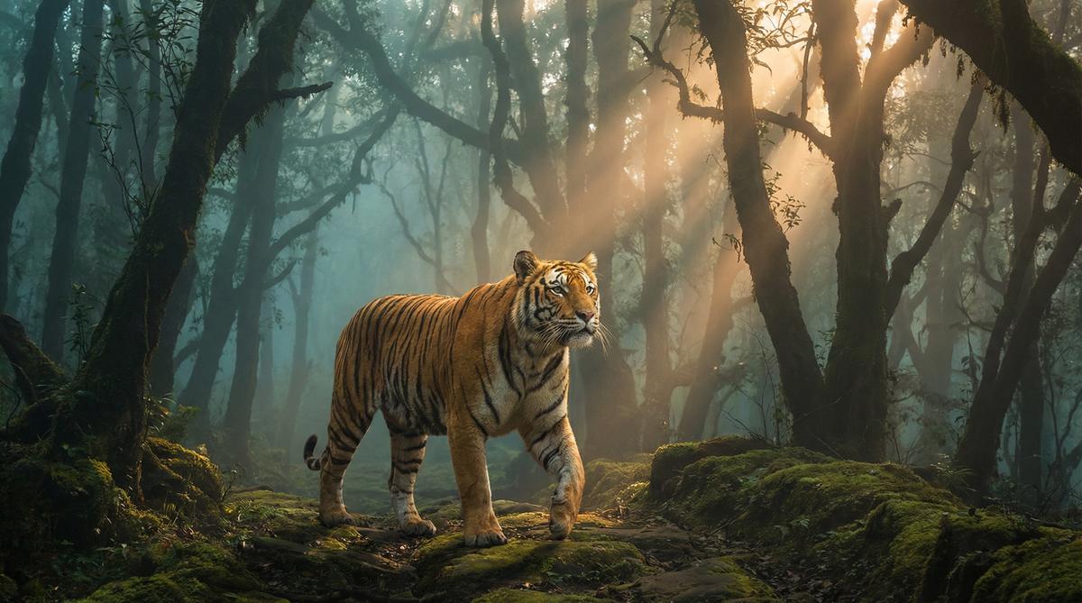 天涯老虎视频 - 孟加拉虎丛林之王视频